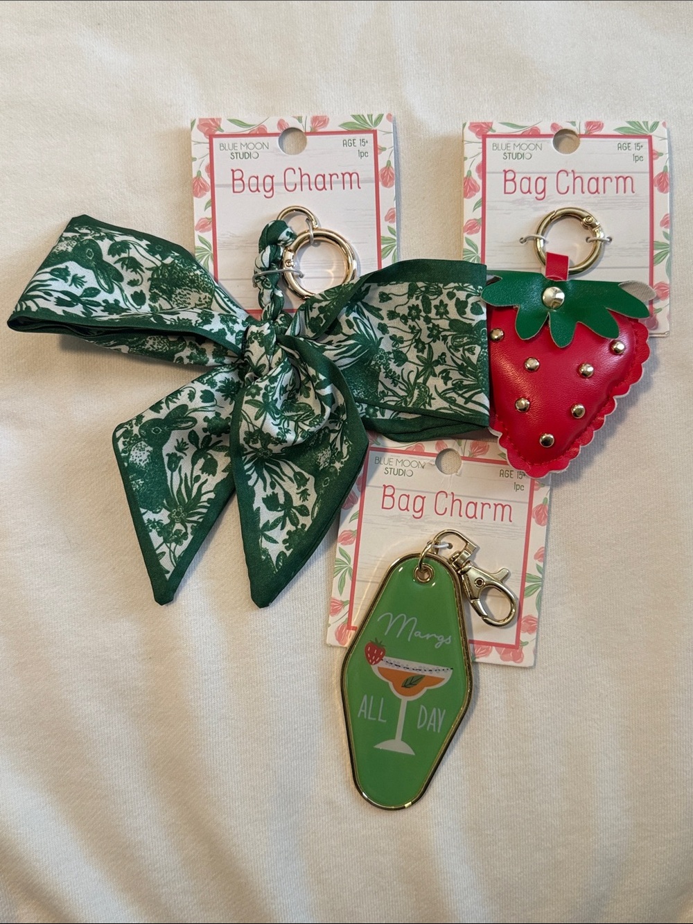 Blue Moon Studio Bag Charm Bundle (3) NWT